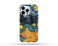 Sleeping Cat Desenli İçi Kadifeli Telefon Kılıfı N110
