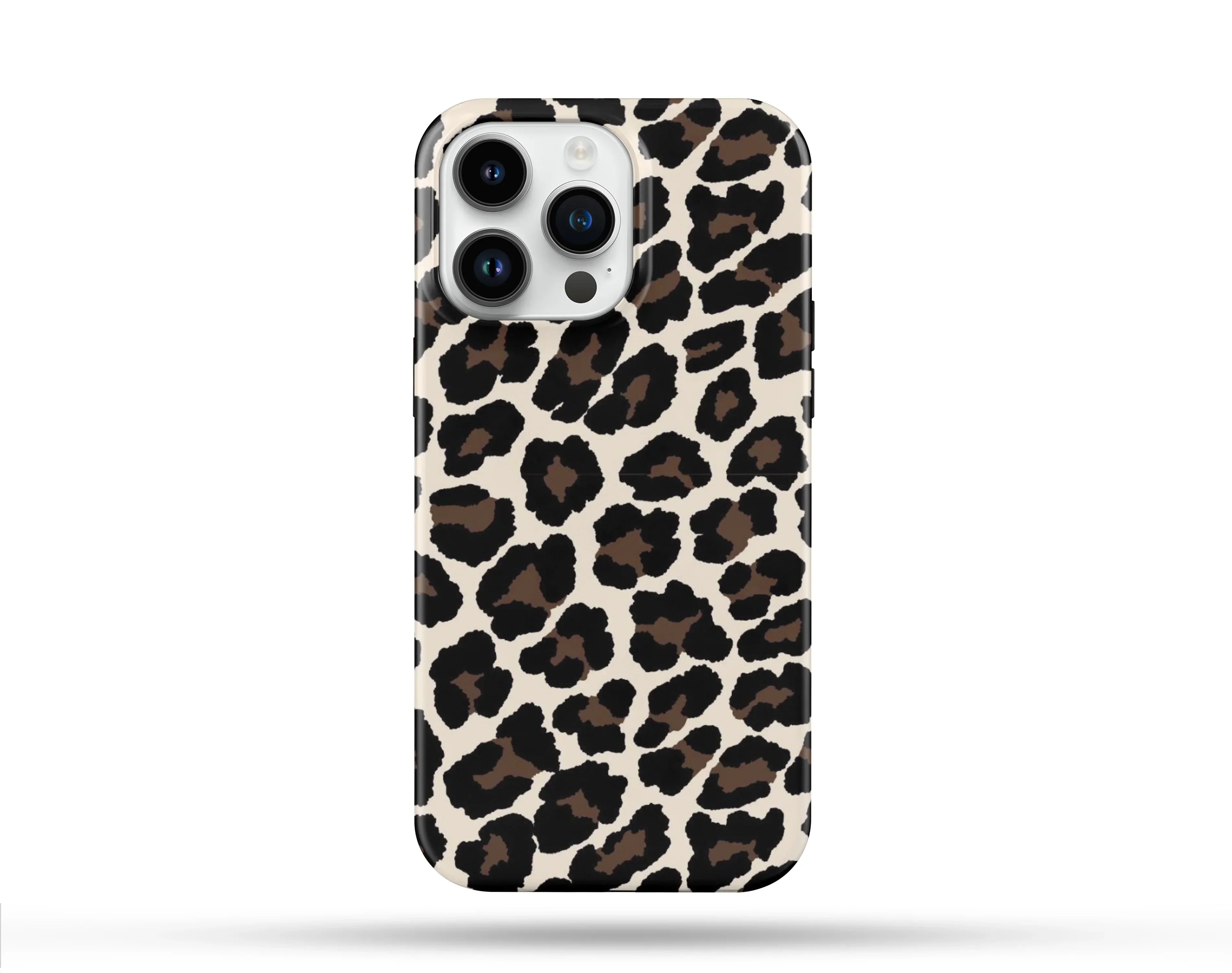Leopar Desenli İçi Kadifeli Telefon Kılıfı N153