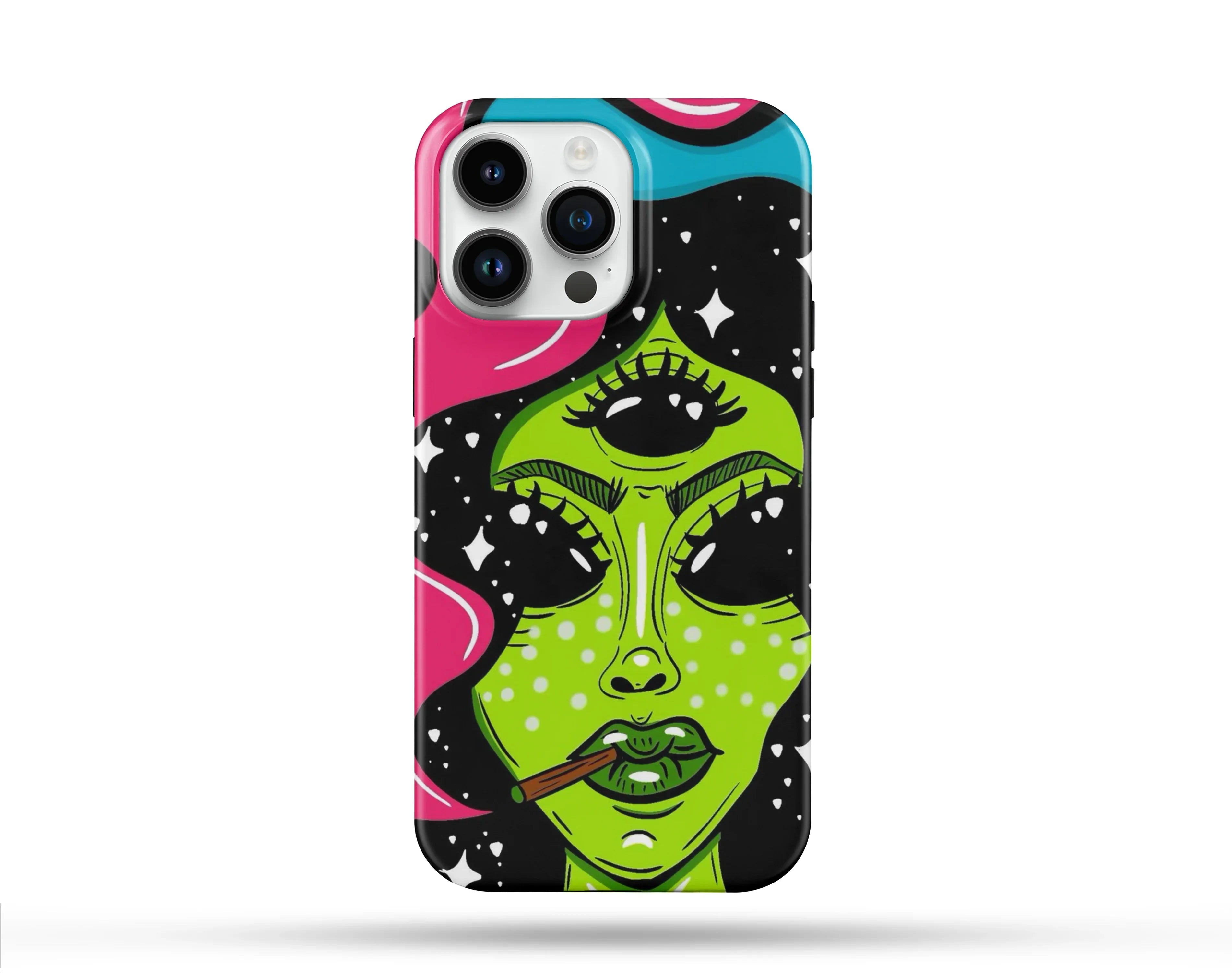 Alien Woman Desenli İçi Kadifeli Telefon Kılıfı N20