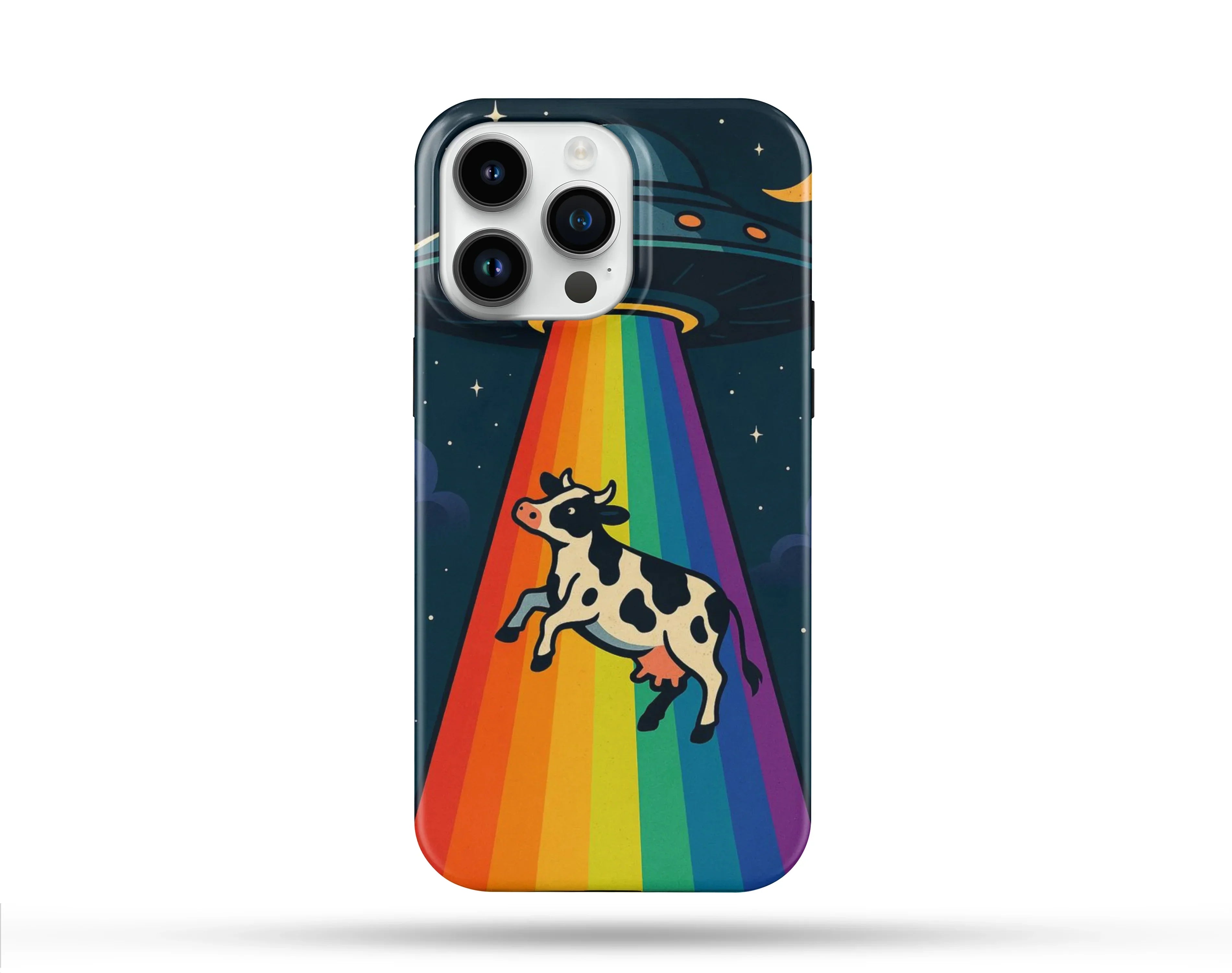 Cow Desenli İçi Kadifeli Telefon Kılıfı N41