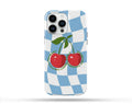 Cherry Desenli İçi Kadifeli Telefon Kılıfı N44