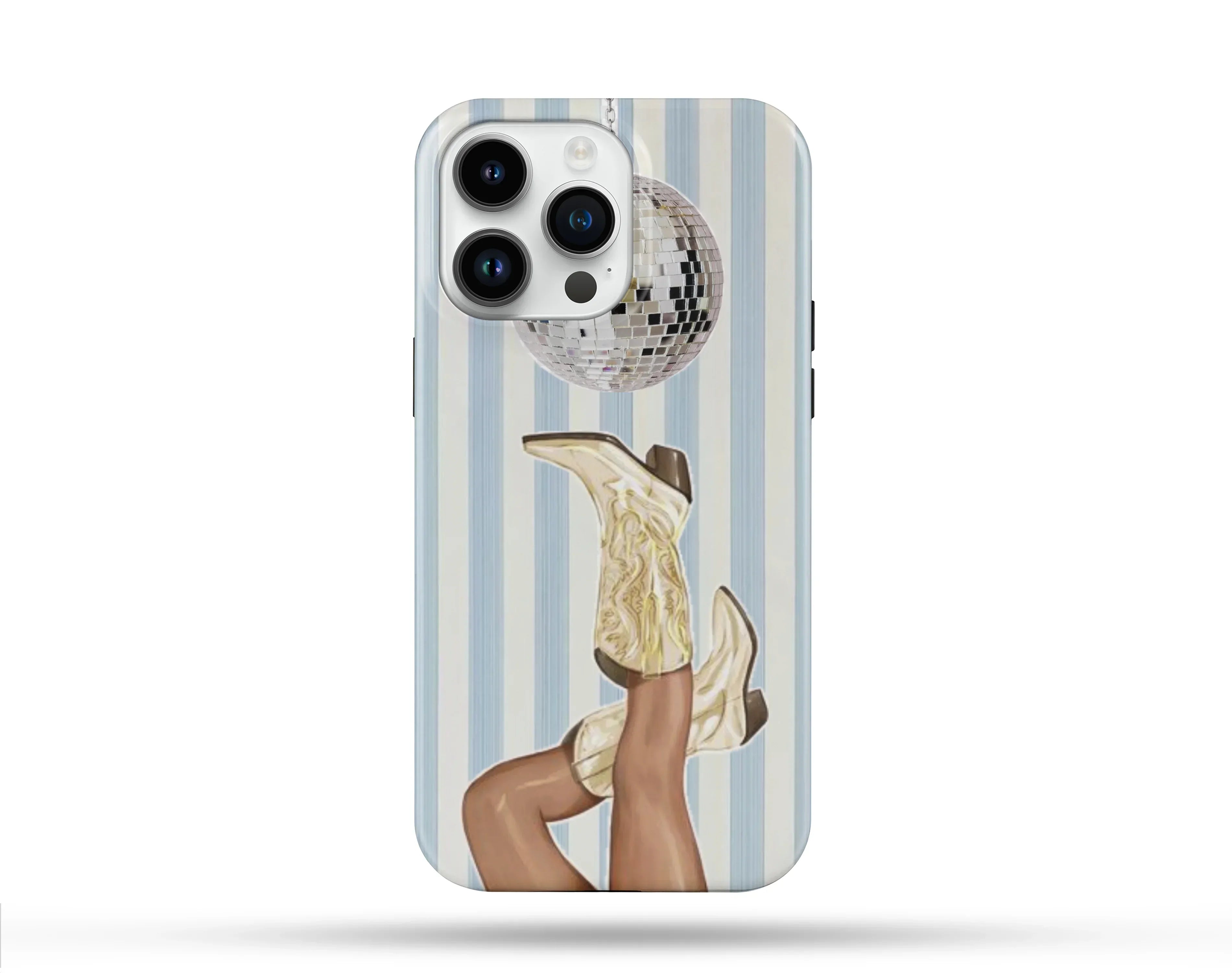 Disco Top & Boot Desenli İçi Kadifeli Telefon Kılıfı N76