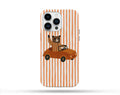 Bear with a Car Desenli İçi Kadifeli Telefon Kılıfı N85