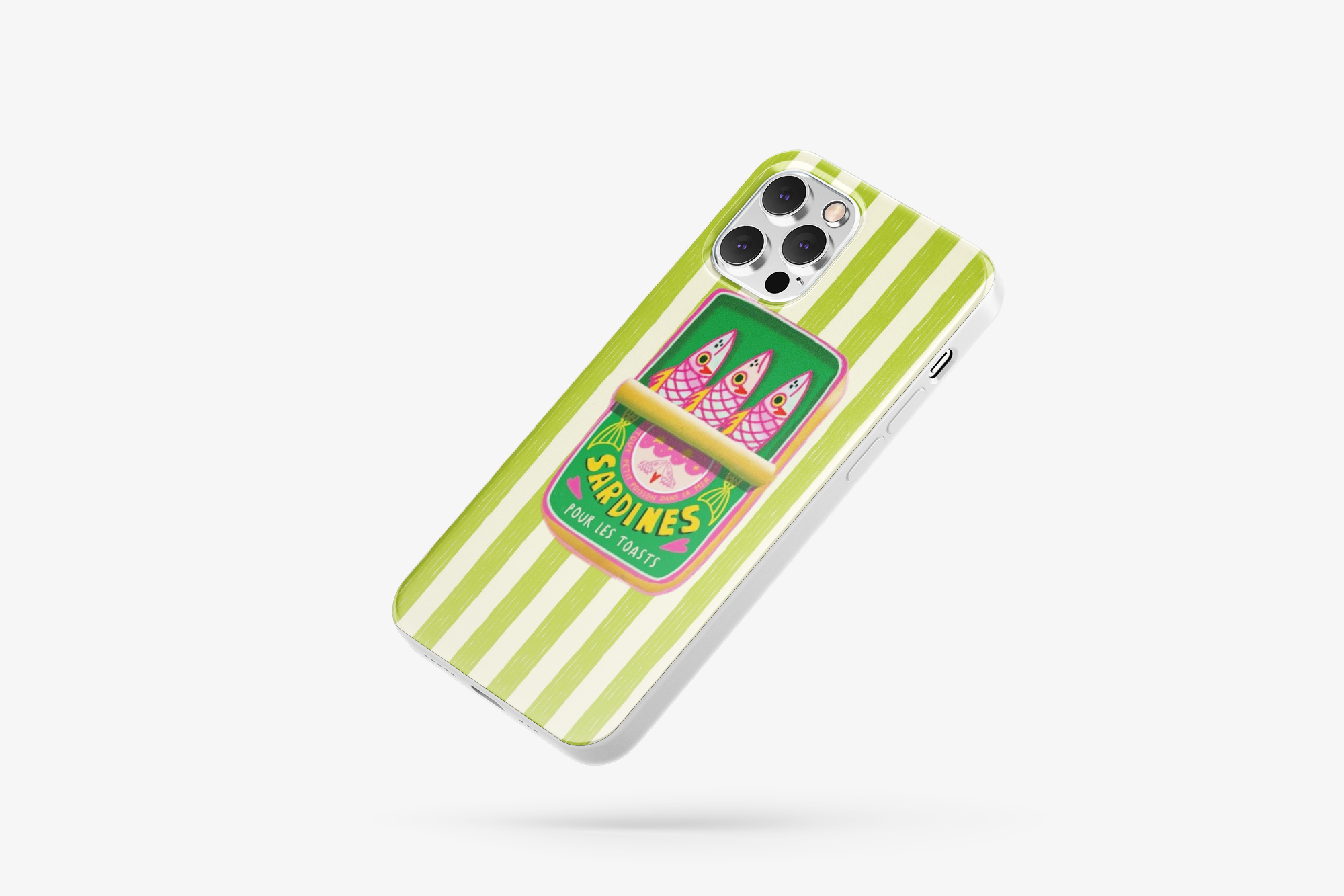 Sardines Desenli İçi Kadifeli Telefon Kılıfı C59