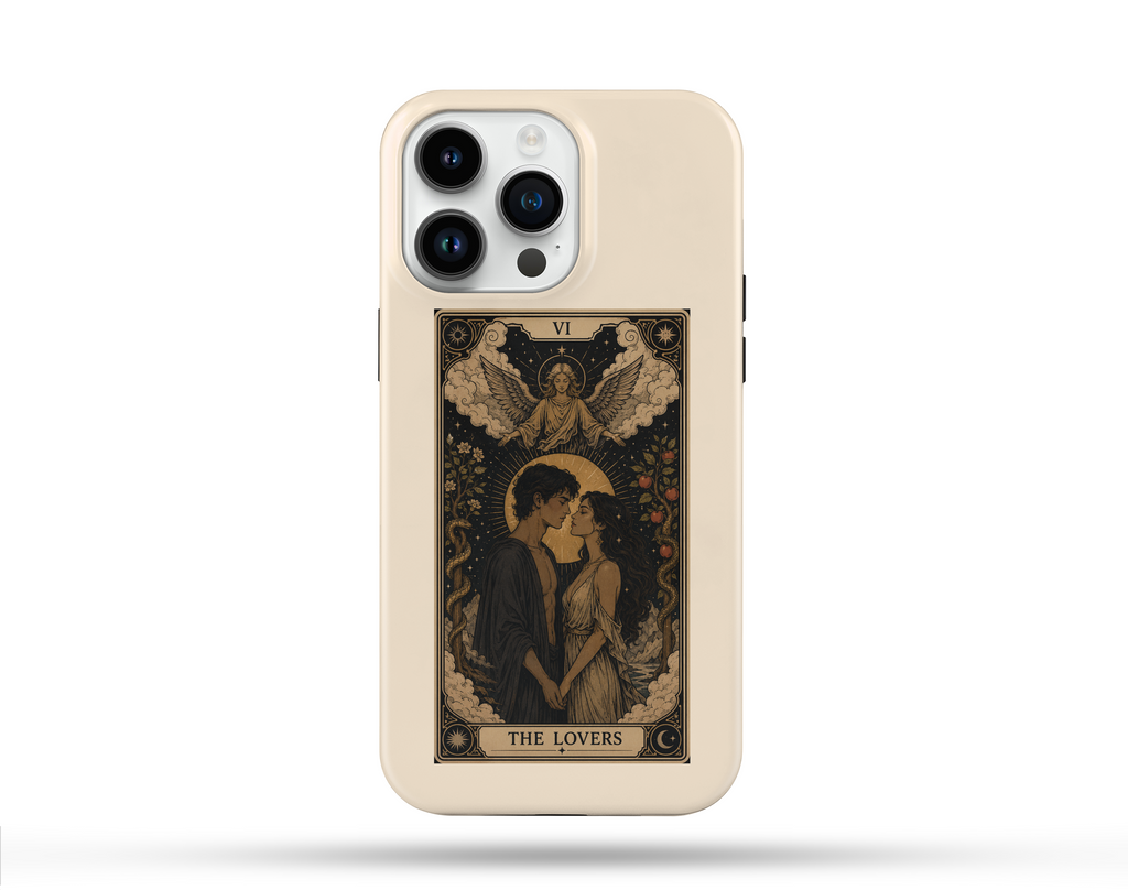 Âşıklar Tarot Desenli Telefon Kılıfı T1