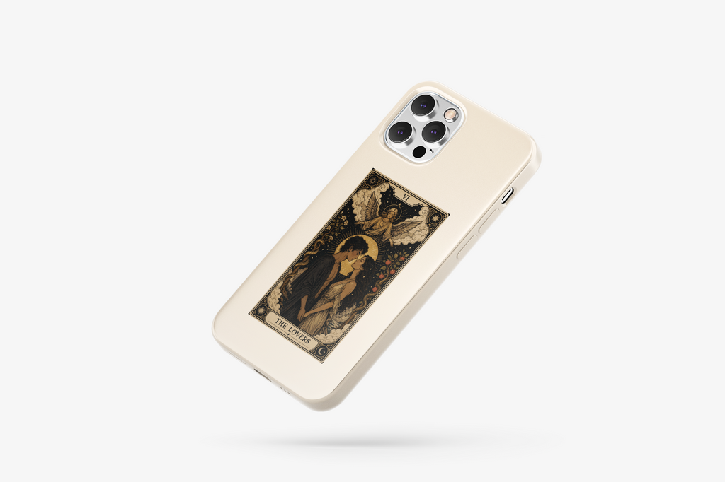 Âşıklar Tarot Desenli Telefon Kılıfı T1