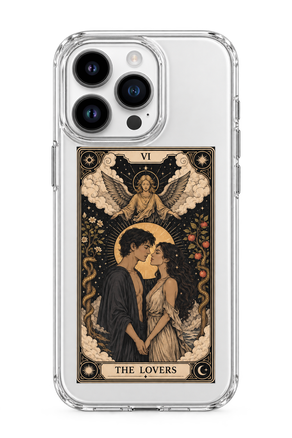 Âşıklar Tarot Desenli Telefon Kılıfı T1