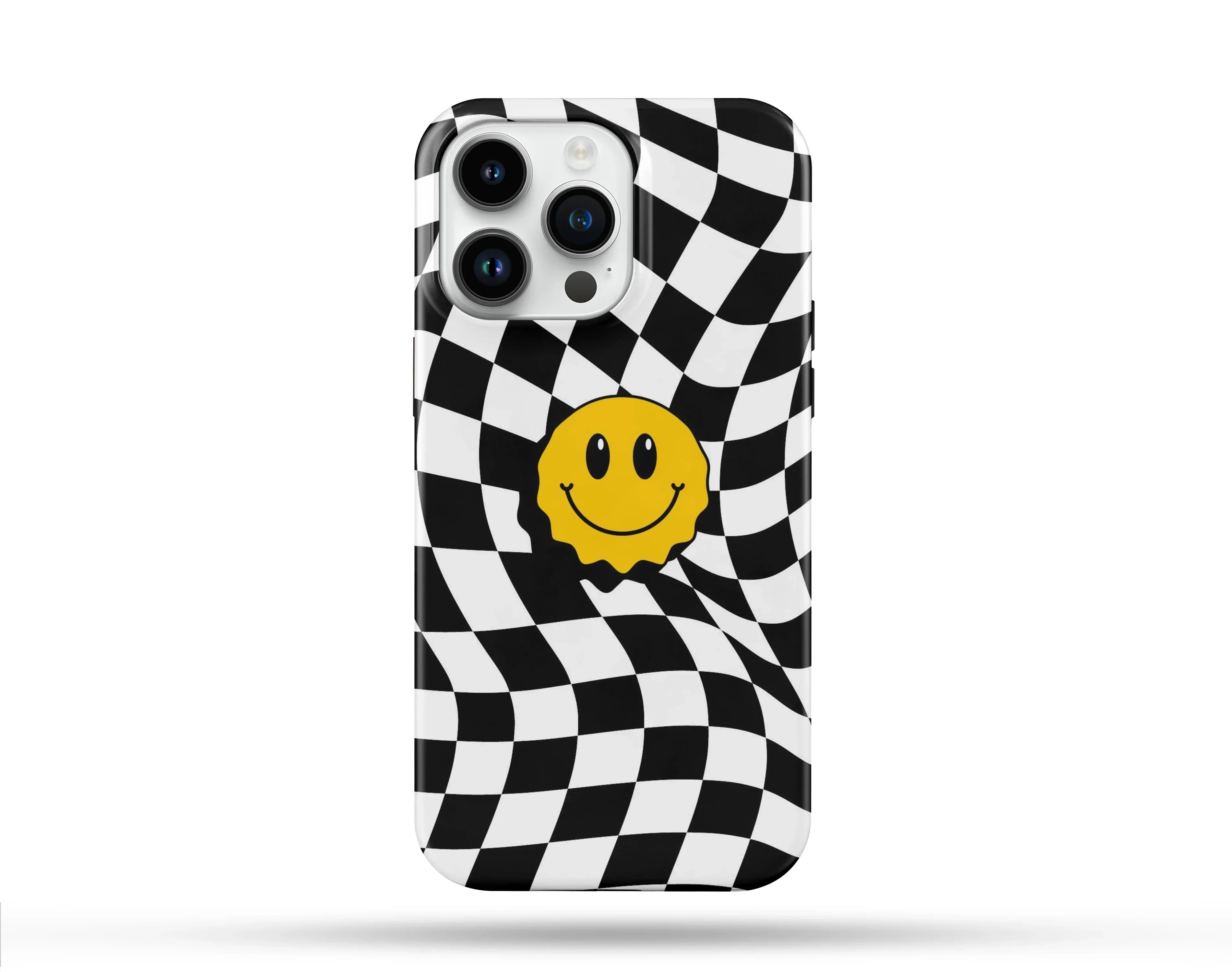 Emoji Smile Desenli İçi Kadifeli Telefon Kılıfı N21