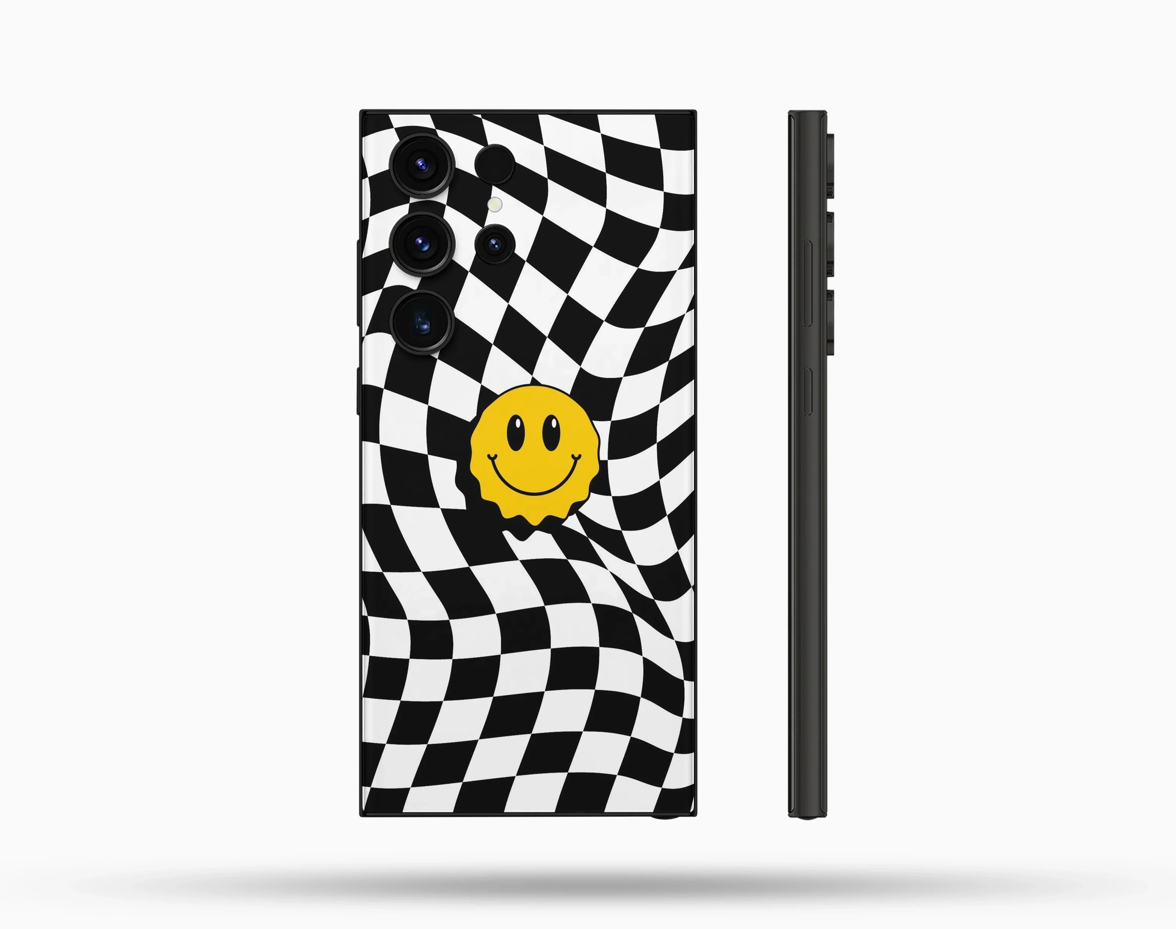 Emoji Smile Desenli İçi Kadifeli Telefon Kılıfı N21