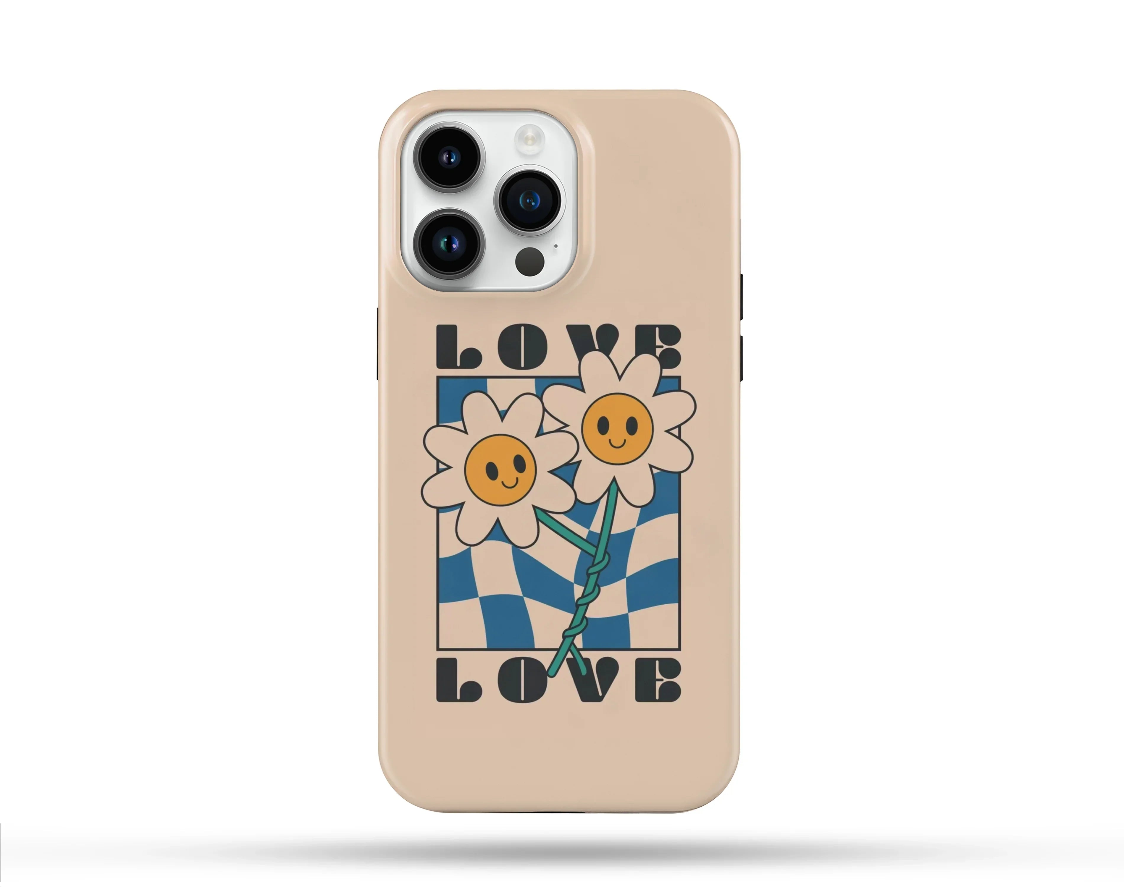 Love Papatya Desenli İçi Kadifeli Telefon Kılıfı N29