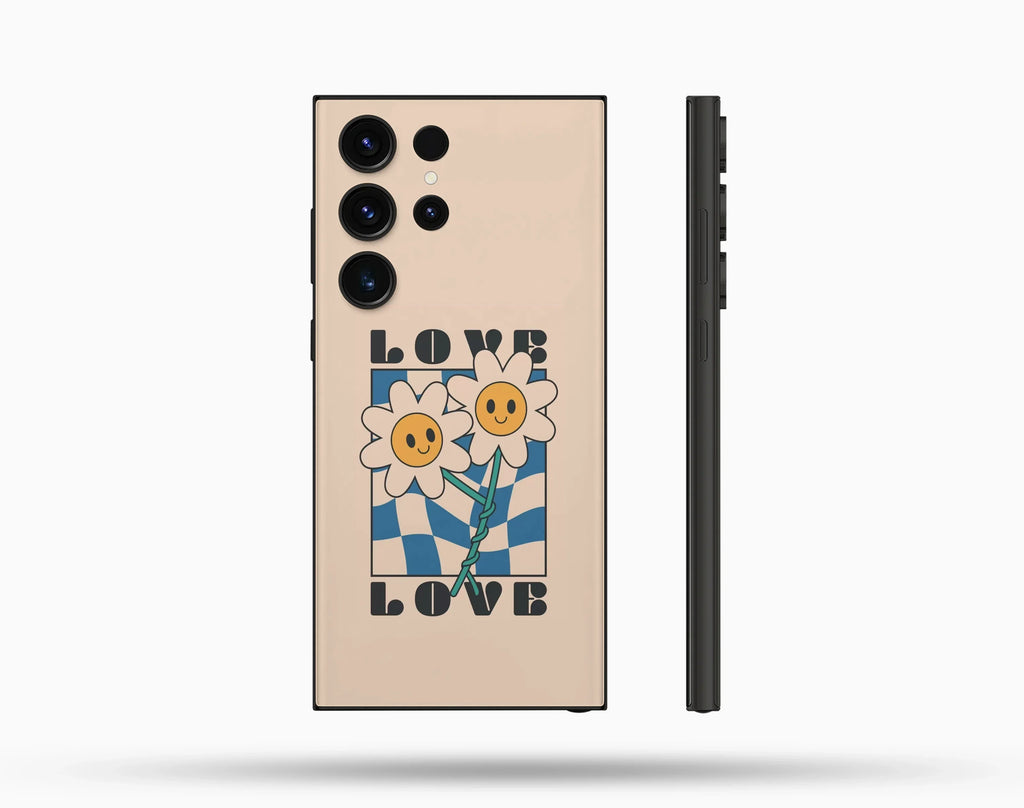 Love Papatya Desenli İçi Kadifeli Telefon Kılıfı N29