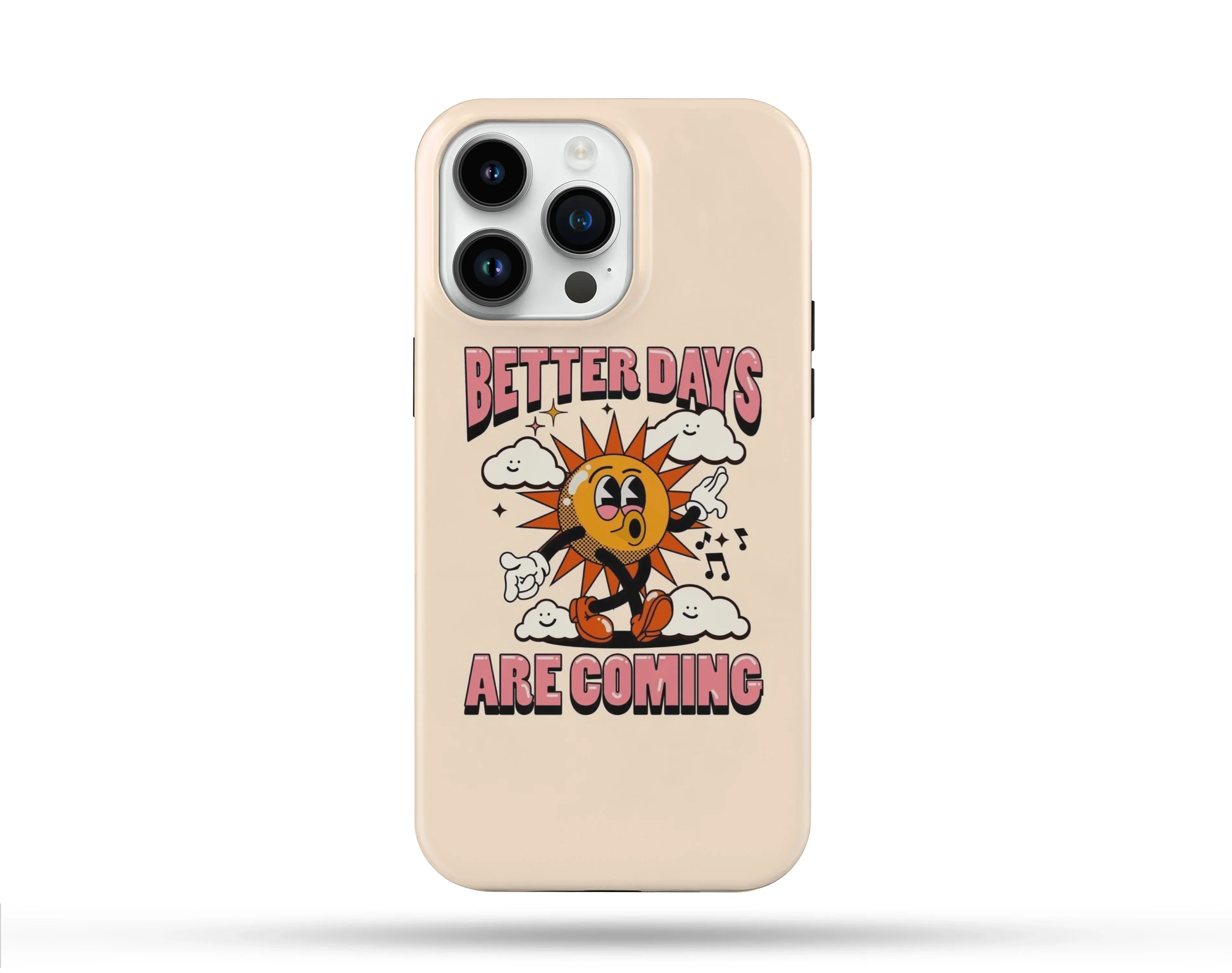 Better Days Desenli İçi Kadifeli Telefon Kılıfı N31