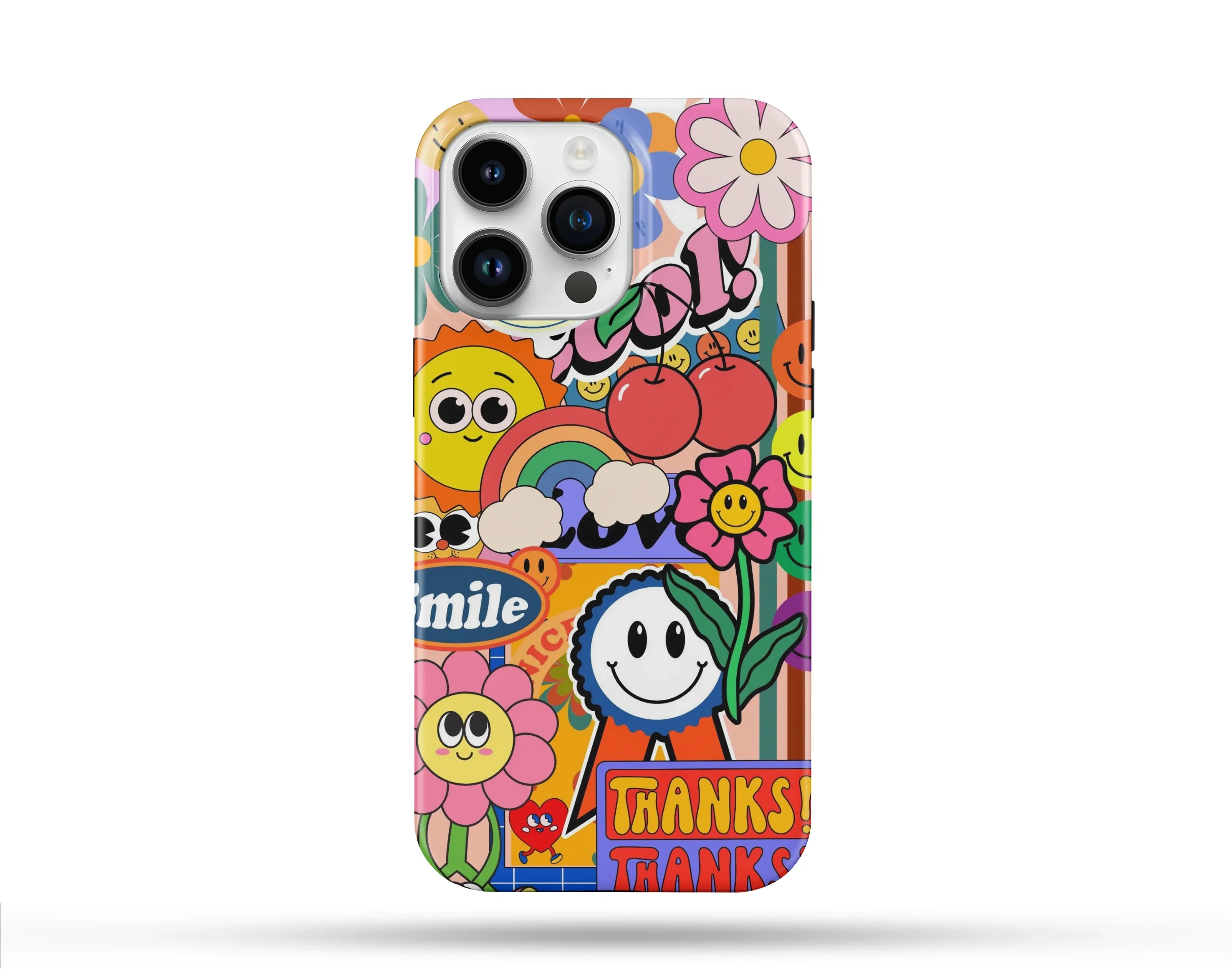 Smile Desenli İçi Kadifeli Telefon Kılıfı N33