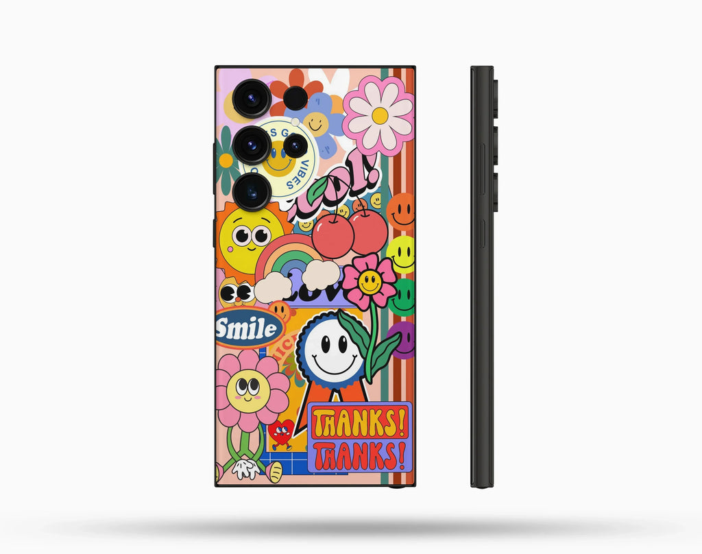 Smile Desenli İçi Kadifeli Telefon Kılıfı N33