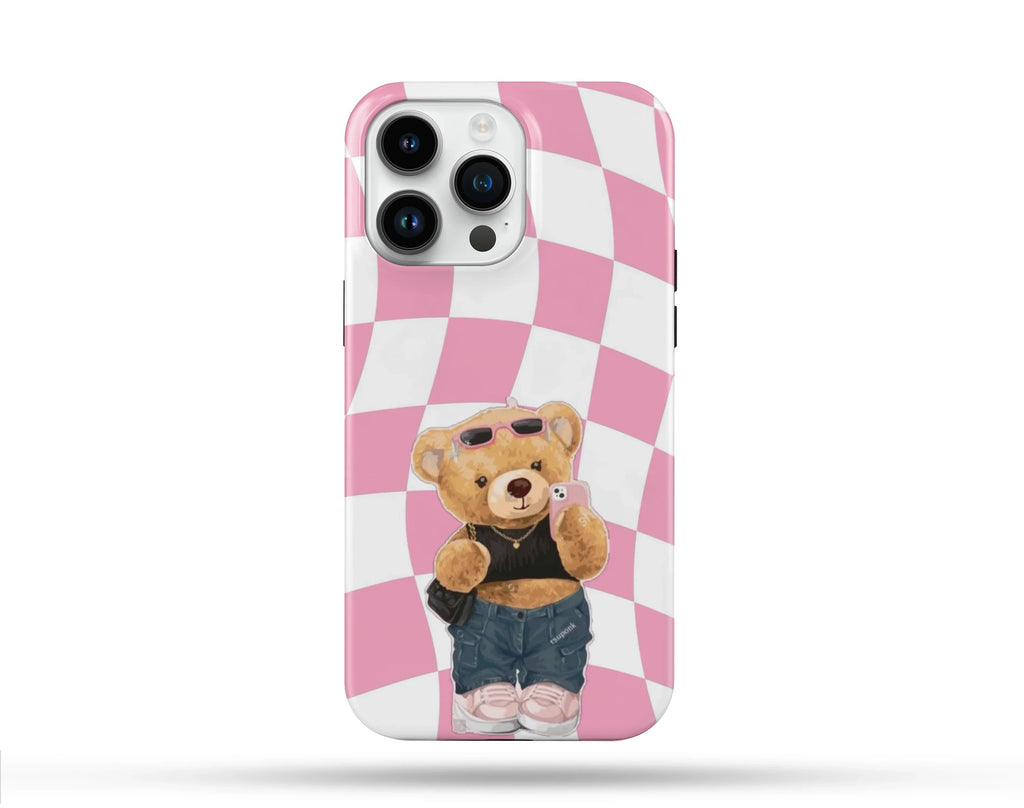 Bear Desenli İçi Kadifeli Telefon Kılıfı N78