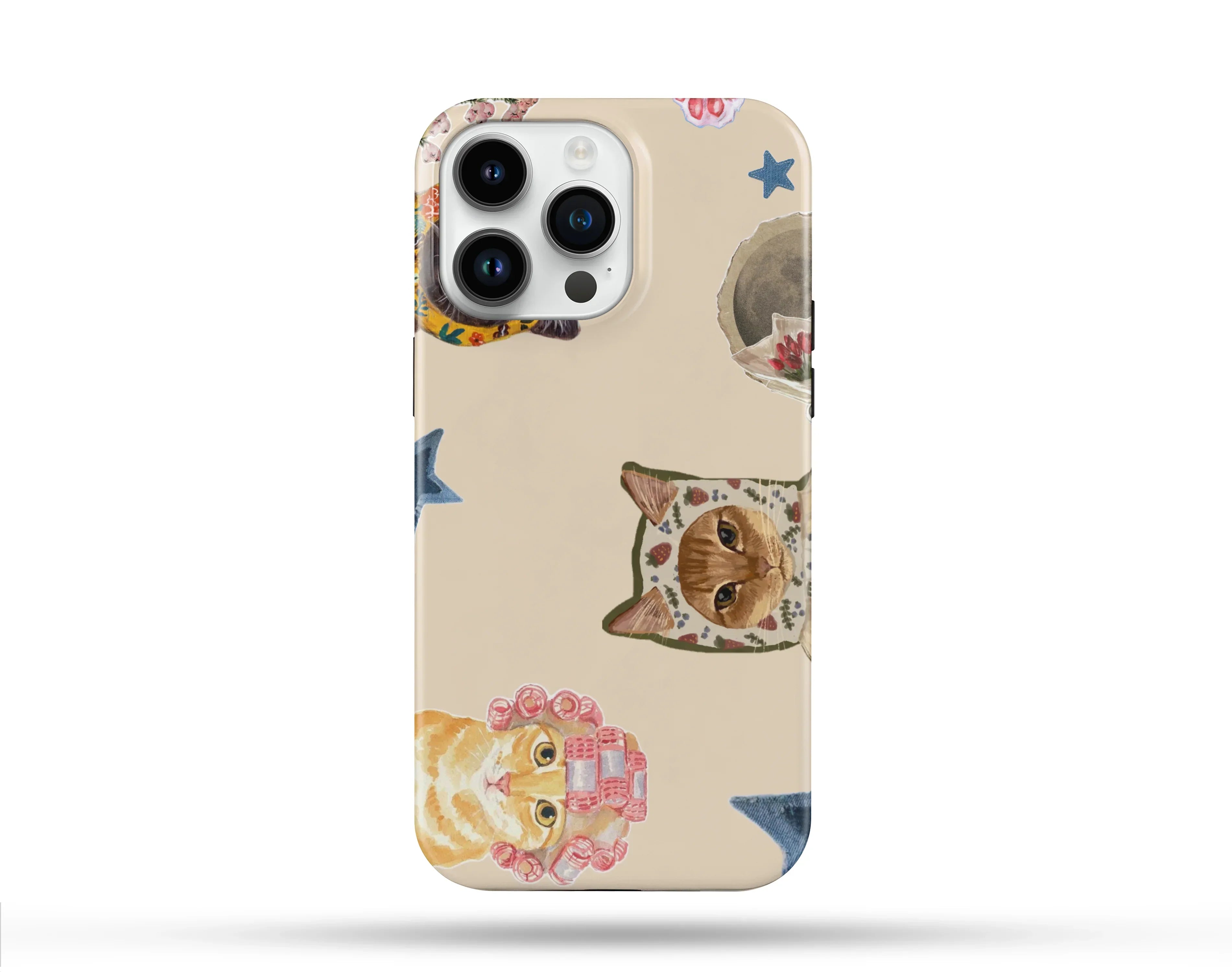 Cat Desenli İçi Kadifeli Telefon Kılıfı N83