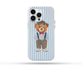 Style Bear Desenli İçi Kadifeli Telefon Kılıfı N93