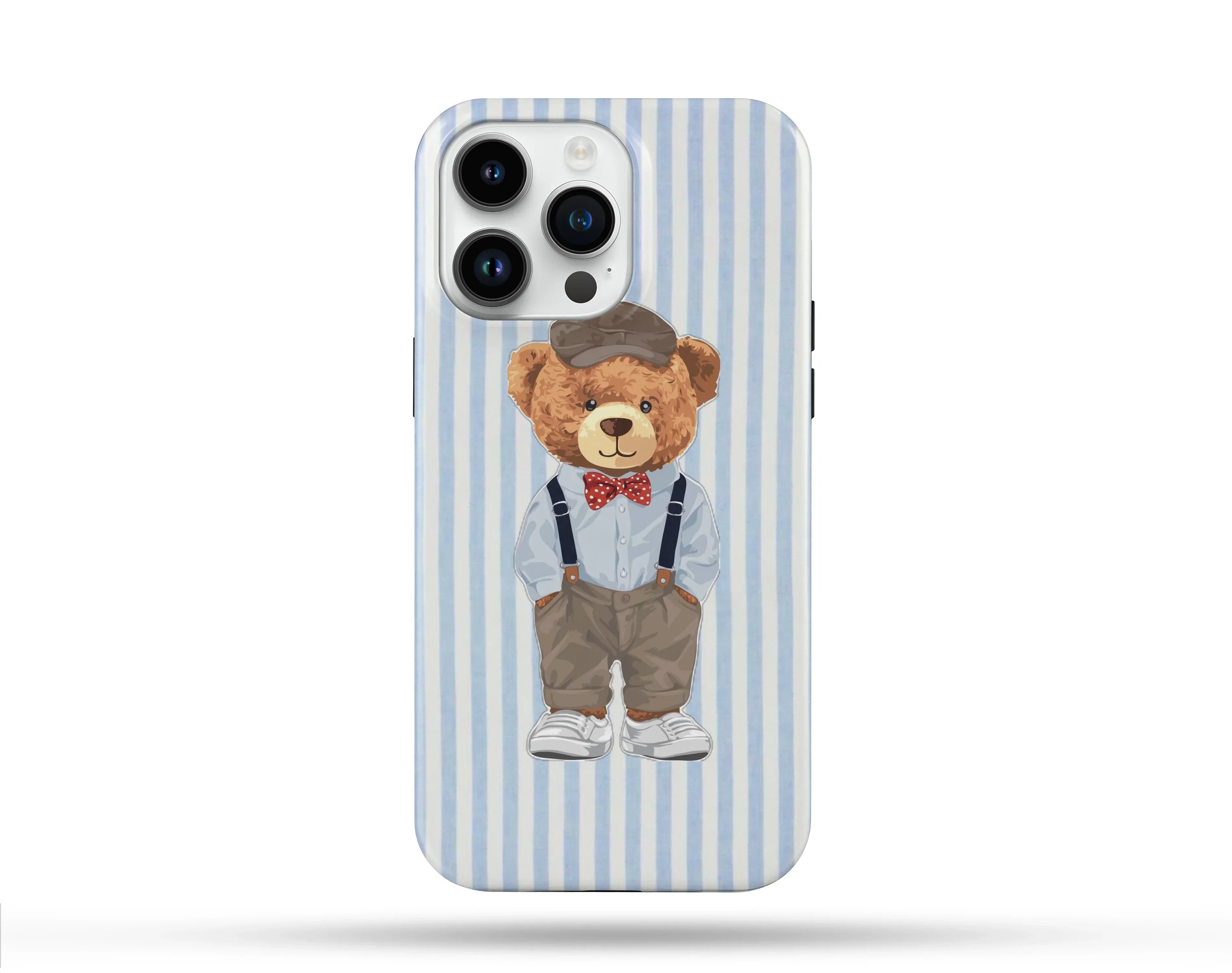 Style Bear Desenli İçi Kadifeli Telefon Kılıfı N93