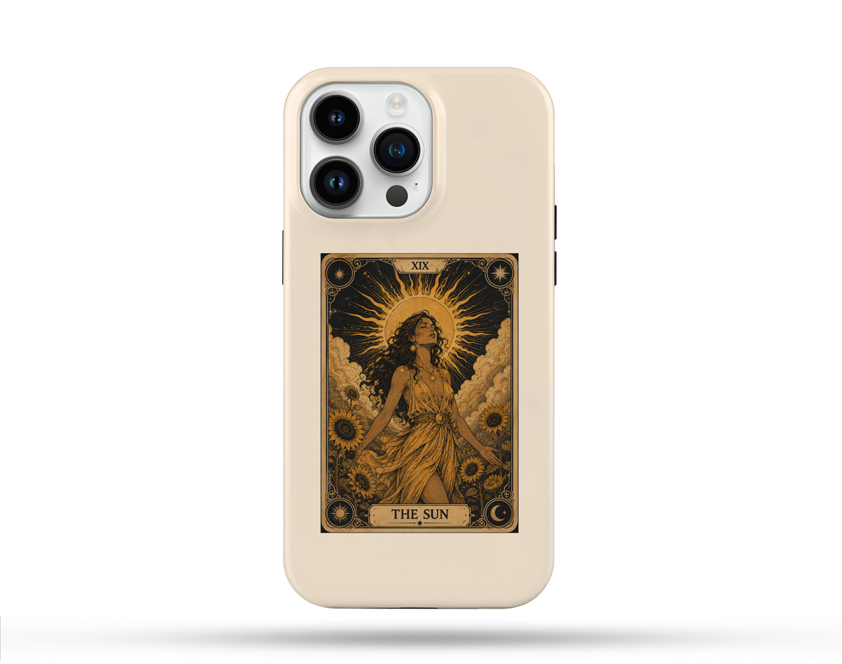 Güneş Tarot Desenli Telefon Kılıfı T2