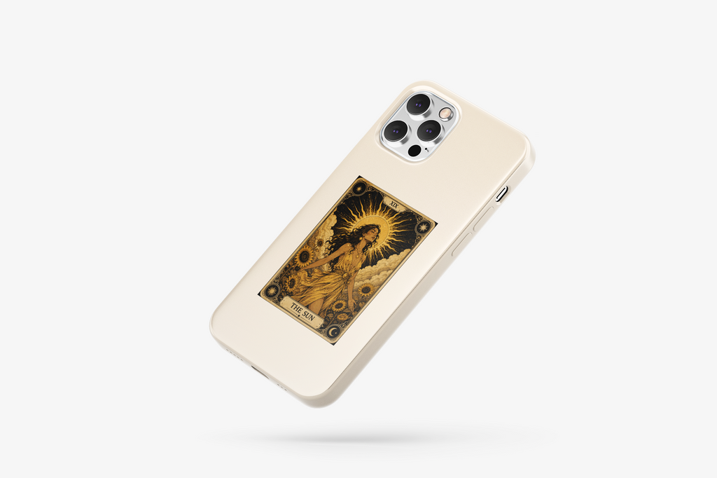 Güneş Tarot Desenli Telefon Kılıfı T2