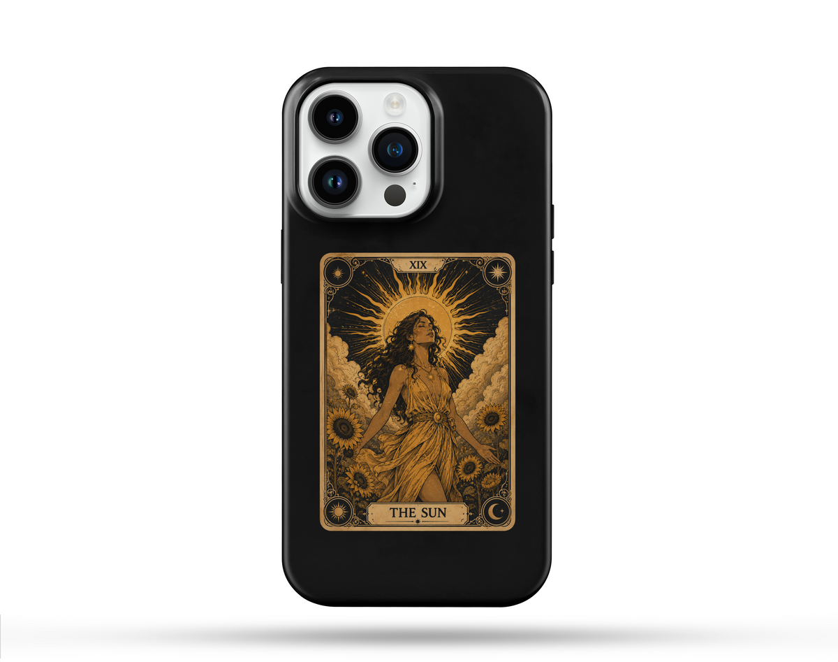 Güneş Tarot Desenli Telefon Kılıfı T2