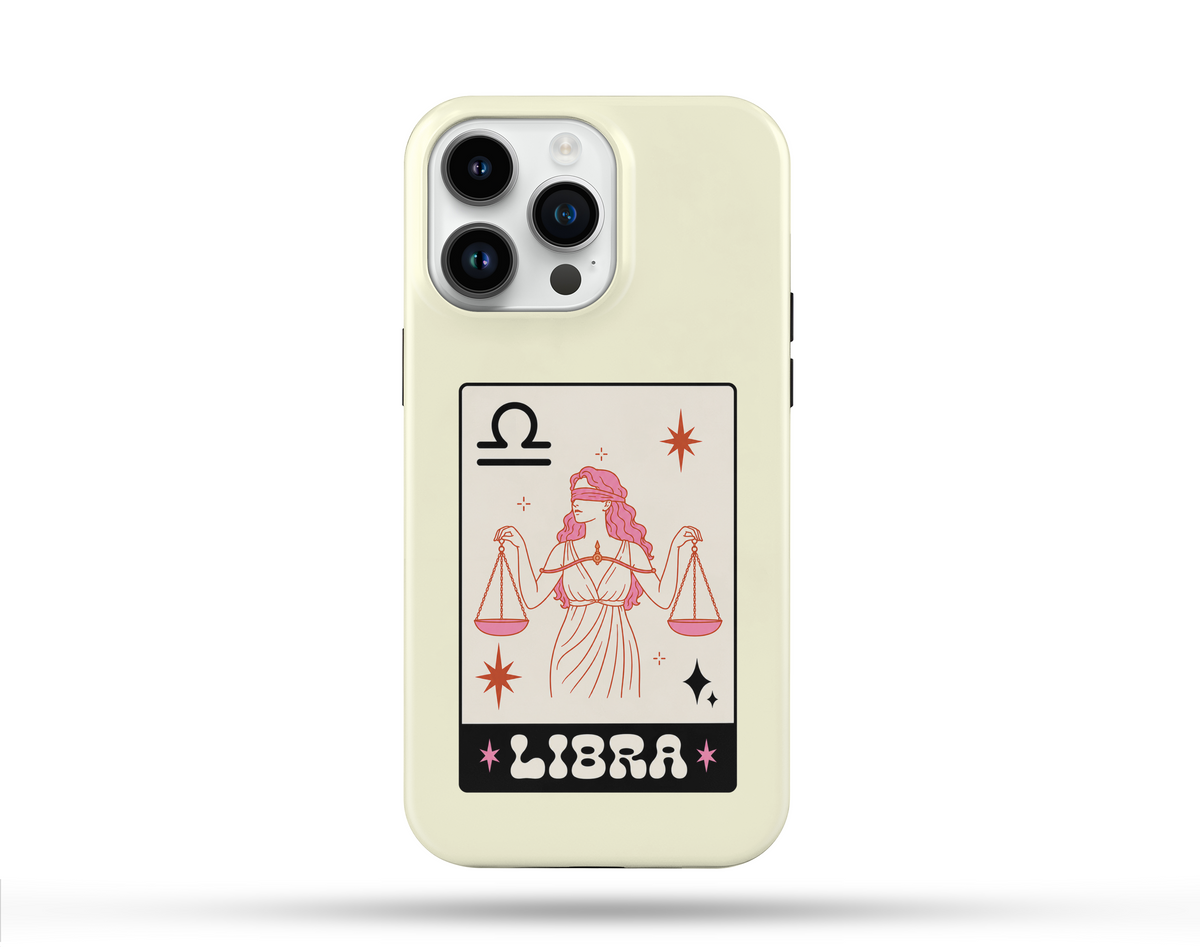 Terazi Burcu Desenli İçi Kadifeli Telefon Kılıfı B10