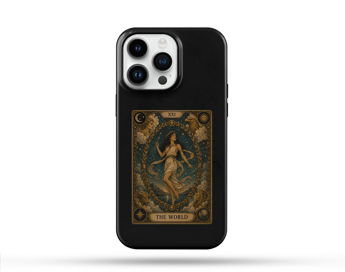 Dünya Tarot Desenli Telefon Kılıfı T10