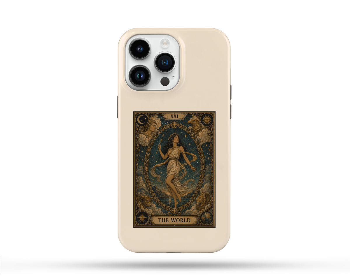 Dünya Tarot Desenli Telefon Kılıfı T10